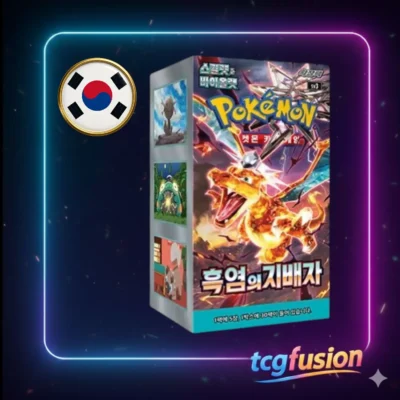 Pokémon TCG Ruler of the Black Flame SV3 – Caja de 30 Sobres (Versión Coreana) | Expansión Scarlet & Violet 2023 con Charizard ex Teracristal